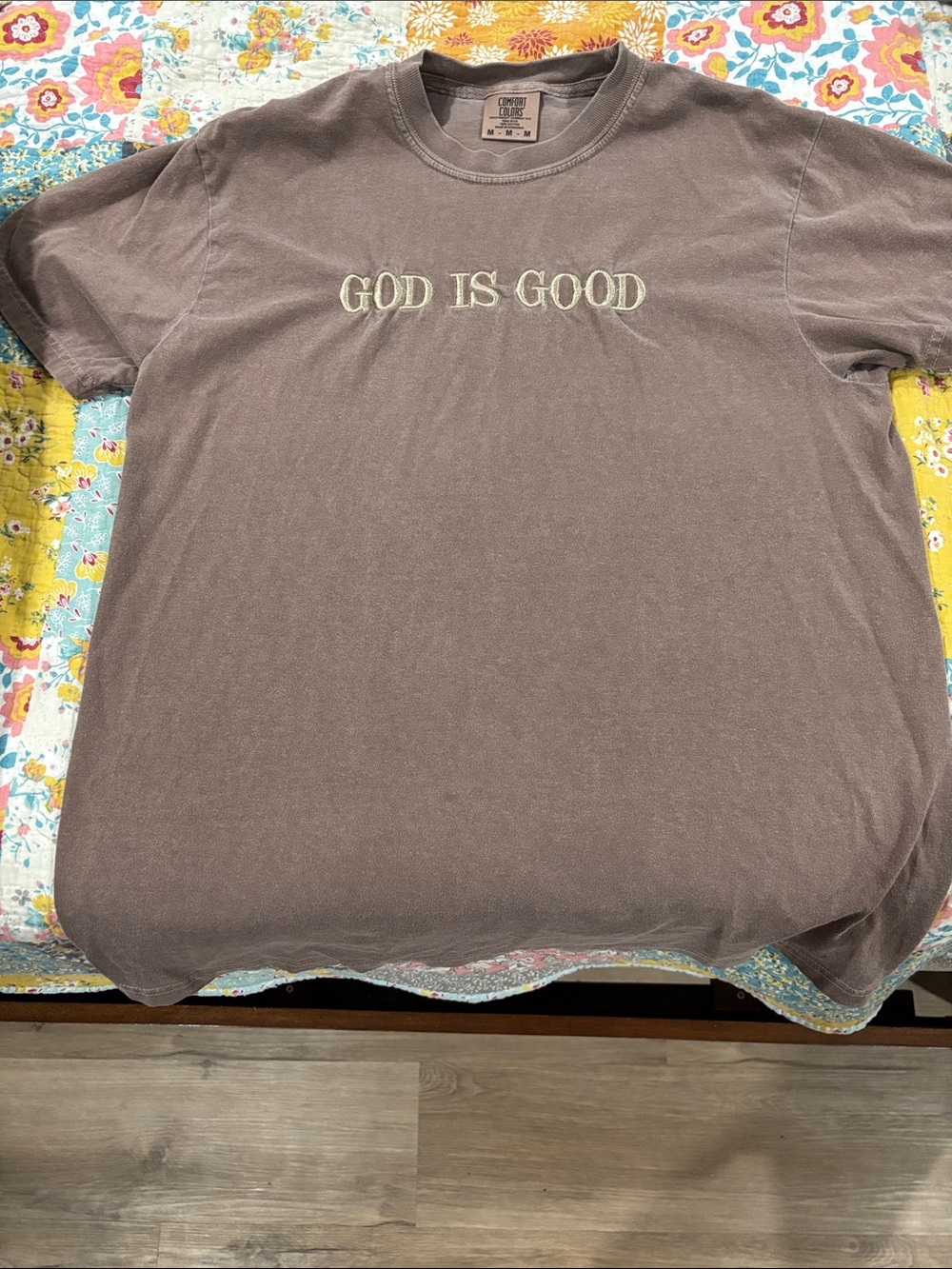 Comfort Colors "God Is Good" Short Sleeve Tee in Brown